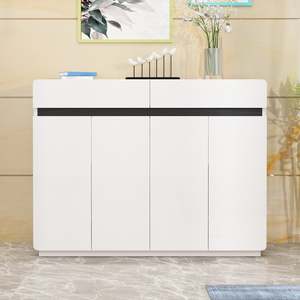Padua 4 Door Shoe Cabinet With 2 Drawers
