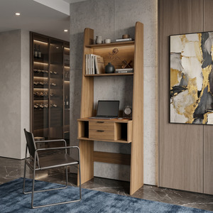 Polia 2 Drawer Office Desk with Shelf