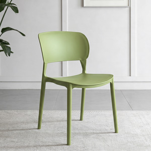 Lucca Stackable Dining Chair, Green, Set of 2