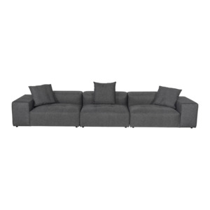 Bonsa 5 Seater Sofa, Dark Grey
