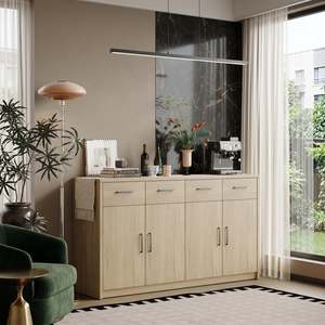 Sideboards: Platsa Sideboard, Grey Oak
