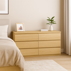 Sotta 6 Drawers Chest, Oak