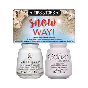 China Glaze Gelaze Gel & Lacquer Duo - Snow Way
