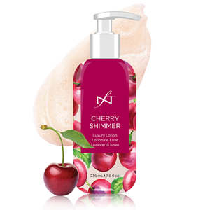 Famous Names: Famous Names Cherry Shimmer Luxury Lotion 236ml