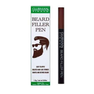 Clubman Pinaud: Clubman Beard Pen Dark Brown 1.2g