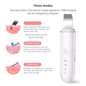 Skincare: Ultrasonic Skin Scrubber