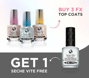 Seche: Buy 3 FX Top Coats, Get 1 Seche Vite FREE