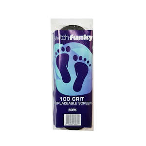 Switch Funky: 100 Grit Replacement Foot File Screens 50pk