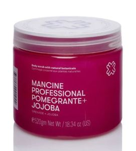 Mancine: Mancine Professional Salt Body Scrub / Pomegranate + Jojoba 520g