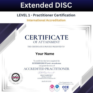 Level 1 Extended DISC Certification VIRTUAL July 2026 Profile Coaching