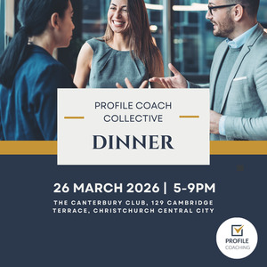 Products: Christchurch Professional Coaches Dinner Profile Coaching