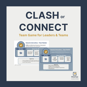 Products: CLASH or CONNECT GAME - Organisations Profile Coaching