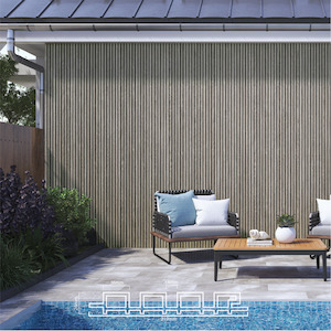 Frontpage: Slat Exterior WPC Panelling - Silver Oak