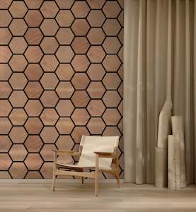 HEX - Acoustic Panelling - Black Walnut