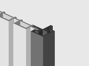 Slat Exterior WPC Panelling - External Corner
