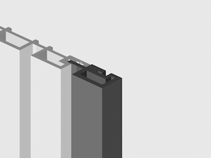 Slat Exterior WPC Panelling - End Strip