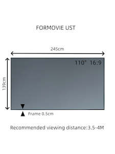 Formovie 80-120“ Inch Fresnel ALR Ultra Short Throw Projector Screen For UST
