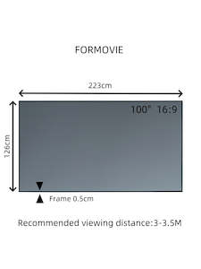 Short Throw: Formovie 80-120“ Inch Fresnel ALR Short and Long Throw Projector Screen