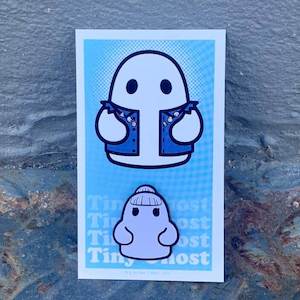 Enamel Pins: Luna Ghost (OG) Enamel Pin