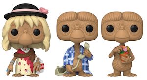 E.T. the Extra-Terrestrial - E.T. in Disguise, in Robe & with Flowers Pop! 3-Pack
