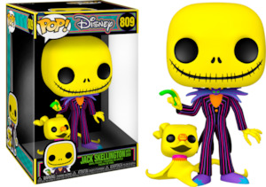 Funkoween: The Nightmare Before Christmas - Jack Skellington & Zero Black Light 10" Pop! Vinyl