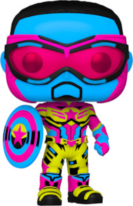 Falcon Winter Soldier - Cap America Black Light Pop! Vinyl