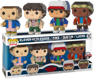 Stranger Things: Stranger Things - 8-Bit Kids Pop! 4-Pack