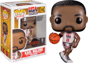 Clearance Sale: NBA: Legends - Karl Malone 92 Team USA White Pop! Vinyl