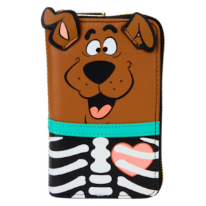 Loungefly: Scooby-Doo - Scooby-Doo Skeleton Cosplay Glow Zip Around Wallet