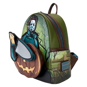 Loungefly: Halloween - Michael Myers Pumpkin Glow Mini Backpack (with Coin Bag)