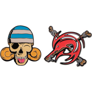 Arriving Soon: One Piece (2023) - Nami & Arlong Set of 2 Pins