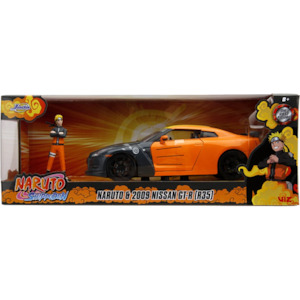 Naruto - Nissan GT-R R35 (2009) 1:24 Scale with Naruto Figure Hollywood Rides Di&hellip;