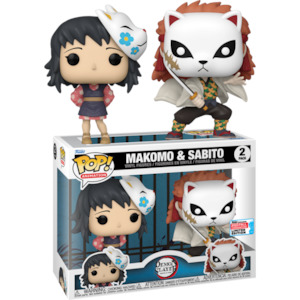 Convention Exclusives: Demon Slayer - Sabito & Makomo Pop! 2-Pack NYCC 2023 US Exclusive