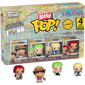 One Piece - Luffy Bitty Pop! 4-Pack