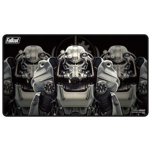 Trading Card Games: Fallout: Brotherhood of Steel Black Stitched Edge Playmat - Bethesda
