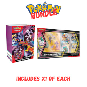 POKÉMON TCG Destined Rivals Booster Bundle + Iono's Bellibolt ex Premium Collection