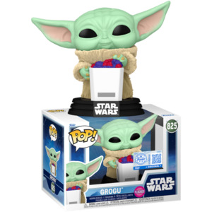 Star Wars: The Mandalorian & Grogu (2026) - Grogu (with Food) US Exclusive Flocked Pop! Vinyl