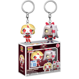 Hazbin Hotel - Charlie & Vaggie Pop! Keychain 2-Pack