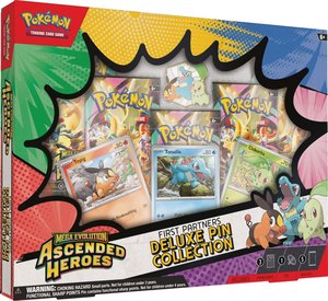 Preorder: Pokémon TCG: Mega Evolution— Ascended Heroes First Partners Deluxe Pin Collection
