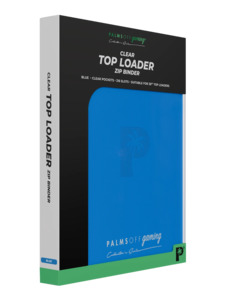 Palms Off Collector’s Series Top Loader Zip Binder – Blue