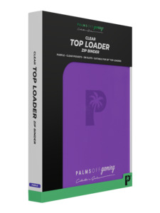 Palms Off Collector’s Series Top Loader Zip Binder – Purple