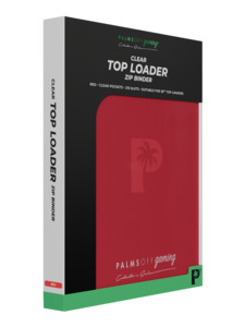Palms Off Collector’s Series Top Loader Zip Binder – Red