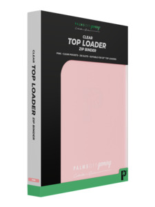Palms Off Collector’s Series Top Loader Zip Binder – Pink