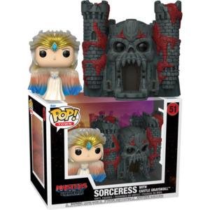 Large Pops: Masters of the Universe (2026) – Sorceress with Castle Grayskull Pop! Town