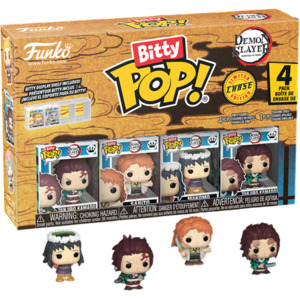 Funko Multi Packs: Demon Slayer – Tanjiro Bitty Pop! 4-Pack