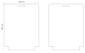 Signage: Composite Sign Blades Handle 600x800x4.0MM White