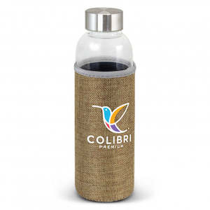 Drink Bottles Glass: Venus Glass Bottle - Natural Sleeve