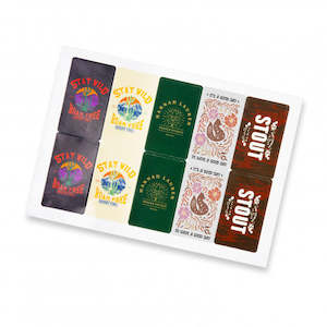 Ad Labels: Sticker Sheet 88x50mm Rectangle - Gloss