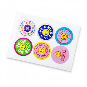 Ad Labels: Sticker Sheet 80mm Circle - Gloss