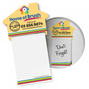 Magnets: Magnetic House Memo Pad A7 - Full Colour